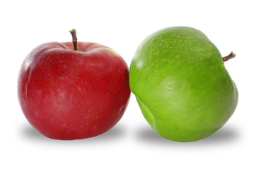 Apples isolated on white background