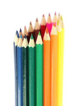 des crayons de coloriage