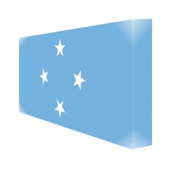 brique glassy avec drapeau micronesie micronesia