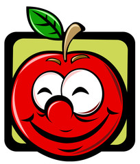 cartoon apple