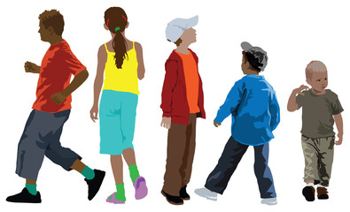 Kids color illustration