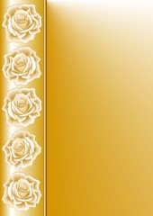 Golden Rose Background