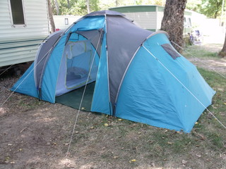 Tente en camping