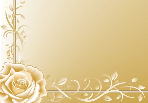 Golden Rose Background 2