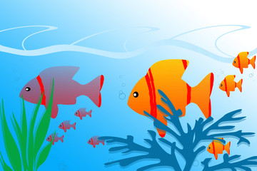 Naklejka premium Sea Life