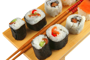 mixed sushi plate