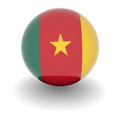 High resolution ball with flag of Cameroon