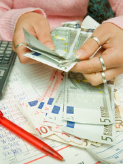 geld zählen