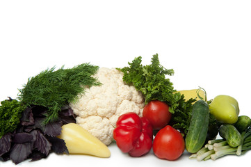 Set of vegetables