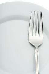 fork on a plate