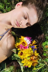 woman with long hair
