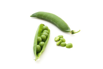 pea on white background