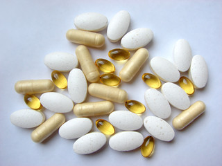 pills and tablets of supplements
