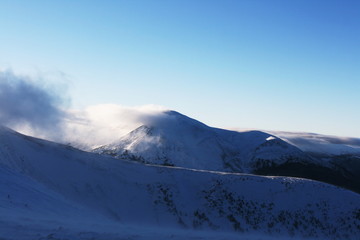 Winter mountains