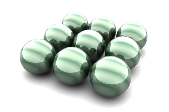 array balls green