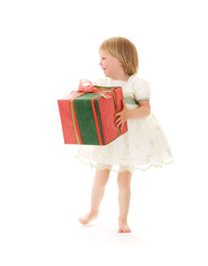 girl with gift box