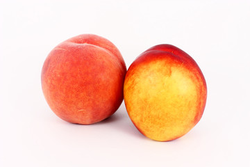 Ripe peach and nectarine
