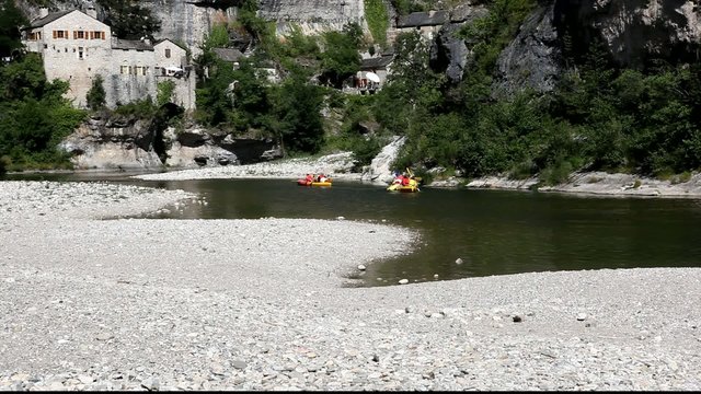 cano&euml; kayak dans les gorges du tarn