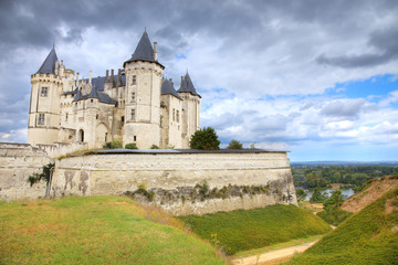 Fototapeta na wymiar Saumur Chateau, Francja
