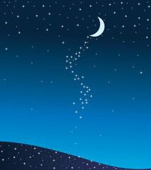Naklejka premium Moon