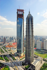 Obraz premium China Shanghai Pudong skyline