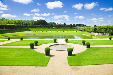 Amazing gardens from Villandry chateau, France