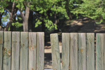 Wooden fence