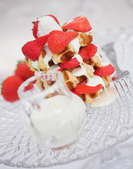 Waffles & cream