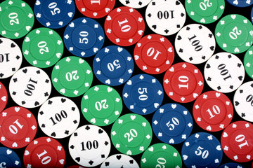 Colorful Casino Chips