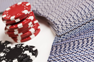 Fototapeta premium Cards, cash and Gambling