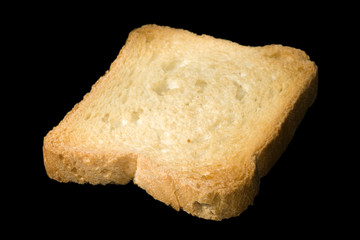 biscotte sur fond noir