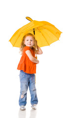 Girl with umbrella