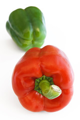 Peppers red and green