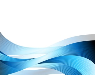 illustration eines abstrakten blauen Hintergrundes mit wellen