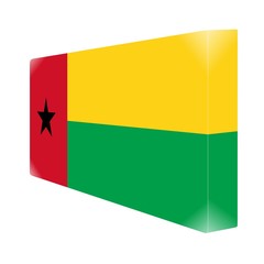 brique glassy avec drapeau guinée bissau guisea bissau