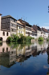 Fototapeta premium row of candid alsace houses