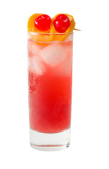 refreshing orange cocktail isolated