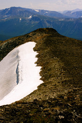 Above the snow line ridge