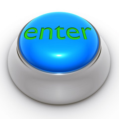 Boton 3d Azul Enter
