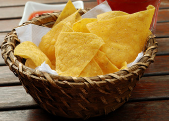 Chips in basket
