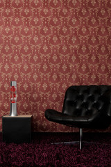 retro livingroom lavalampe