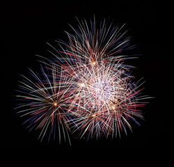 Grundfarbenfeuerwerk