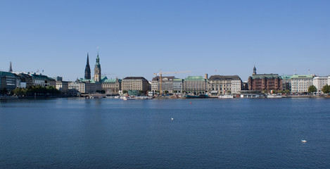 Fototapeta na wymiar Panorama Hamburg 9