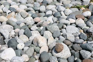 beach pebbles