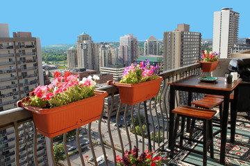Fototapeta premium Rooftop patio