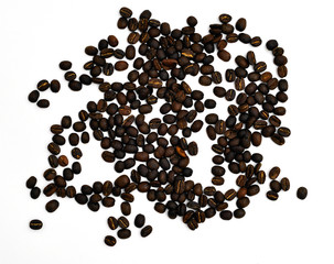Pile of coffee beans