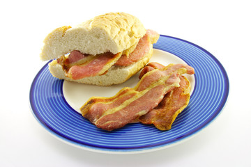 Cooked Breakfast Items on a Plate