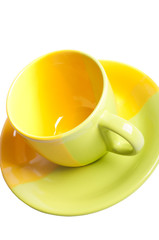 Colour tea cup