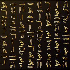 Egyptian hieroglyphs