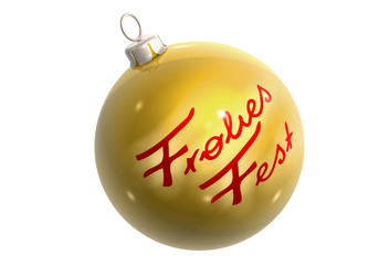 golden glitter ball frohes fest